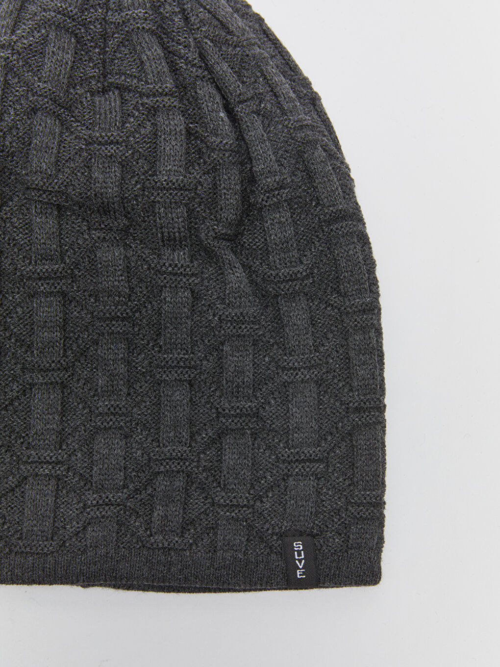 Antrasit Kendinden Desenli Erkek Triko Bere-2