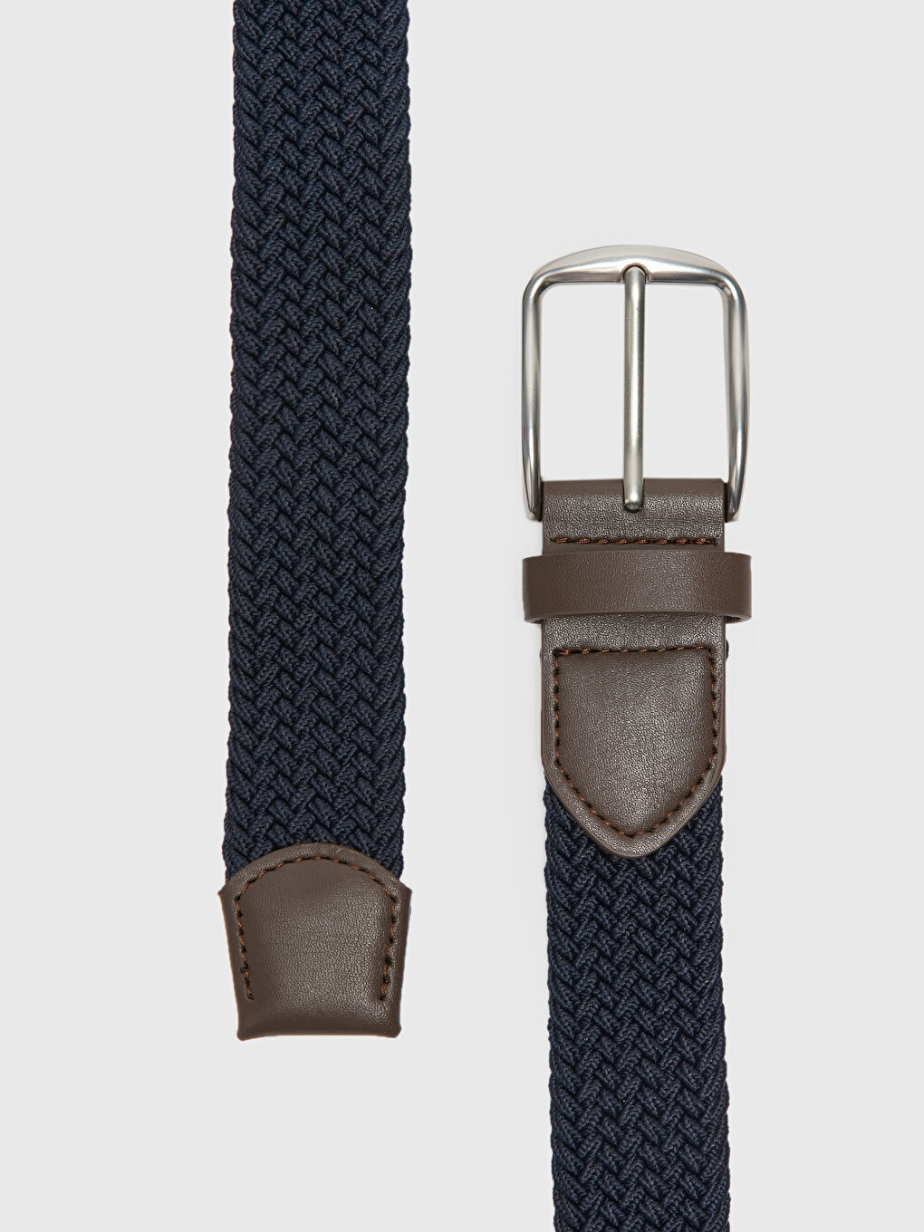 Lacivert Kendinden Desenli Erkek Kemer-2