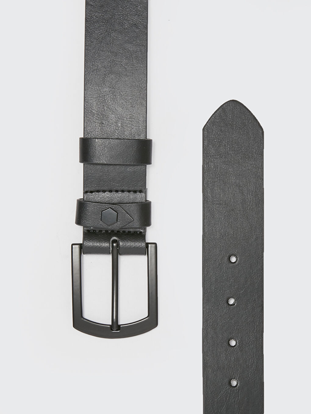 Faux Leather Men's Belt-2