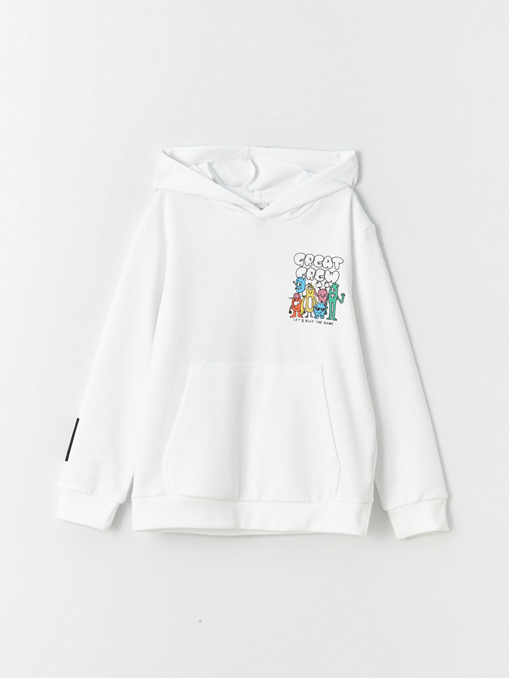 LCW Kids Optik Beyaz Baskılı Uzun Kollu Erkek Çocuk Hoodie - 2