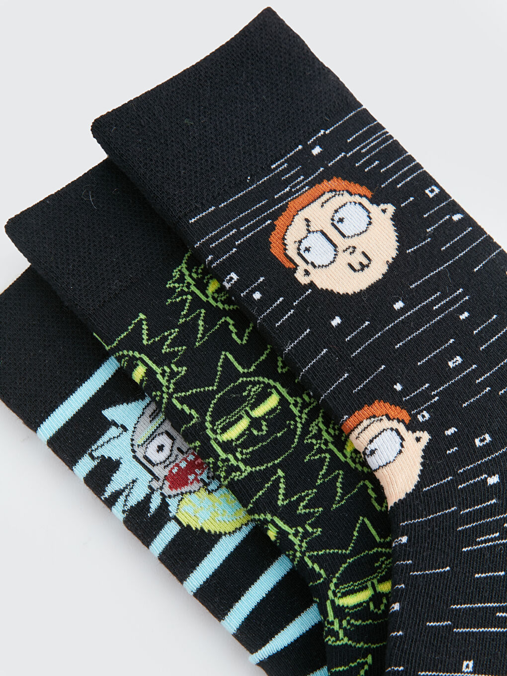 LCW ACCESSORIES Karışık Rick and Morty Baskılı Erkek Soket Çorap 3'lü - 2