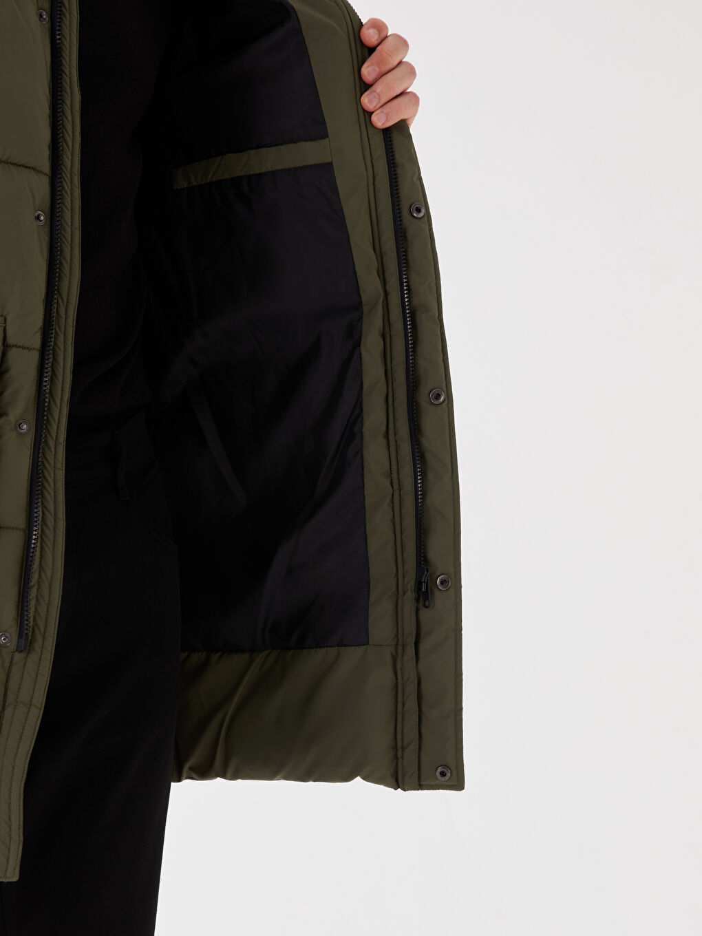 Standard Fit Hooded Men's Puffer Coat-4