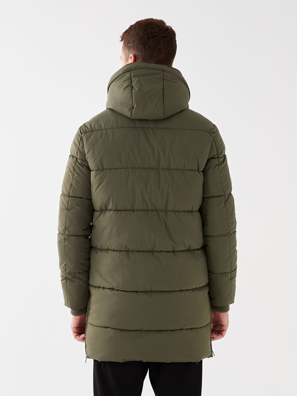 Standard Fit Hooded Men's Puffer Coat-5