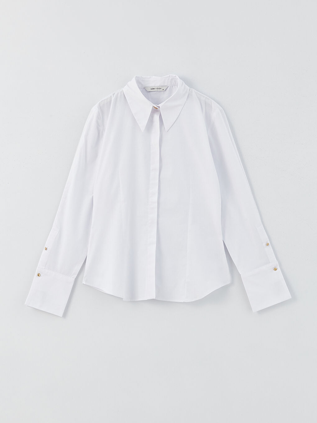 Plain Long Sleeve Women's Shirt-5