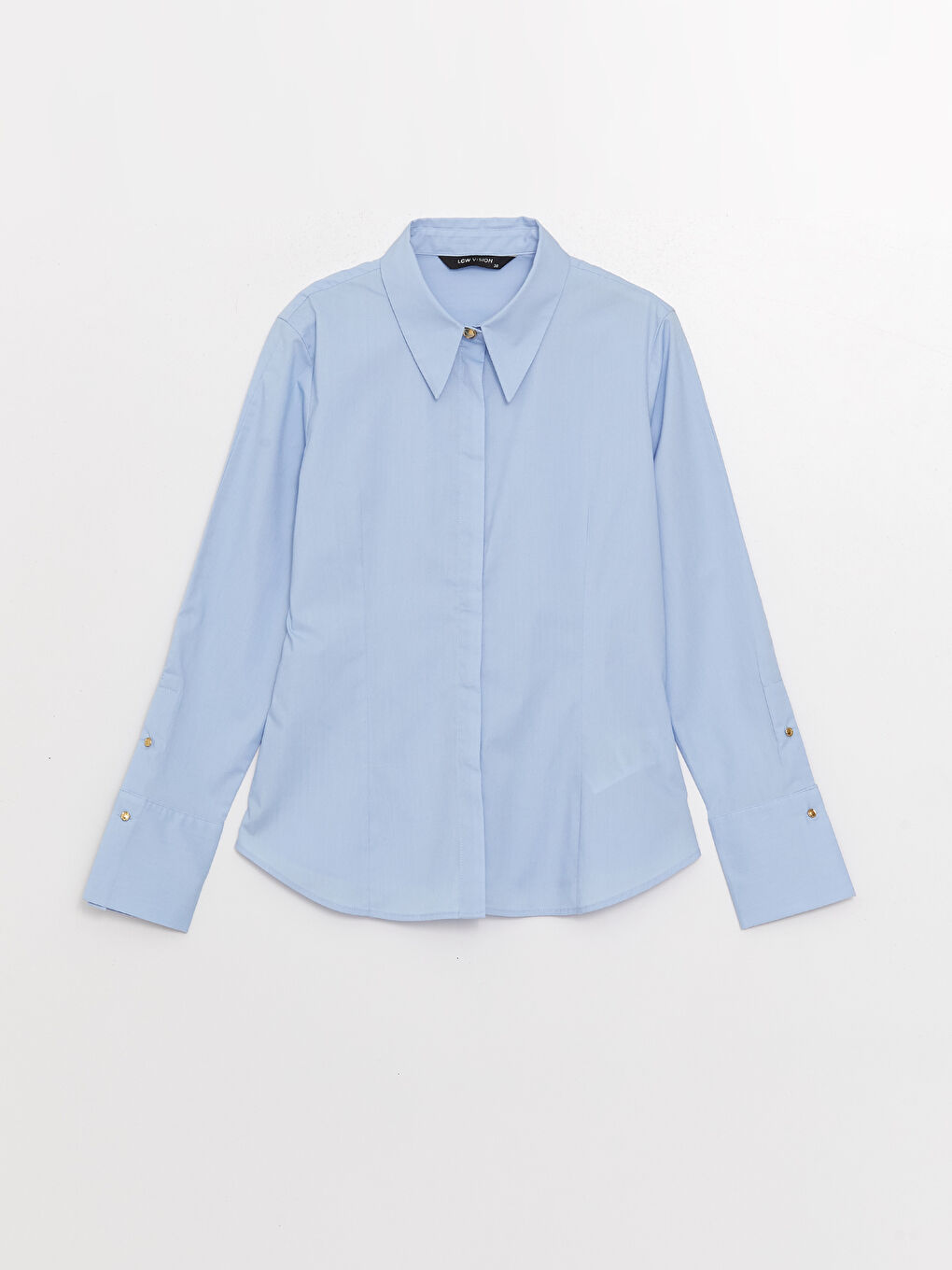 Plain Long Sleeve Women's Shirt-5