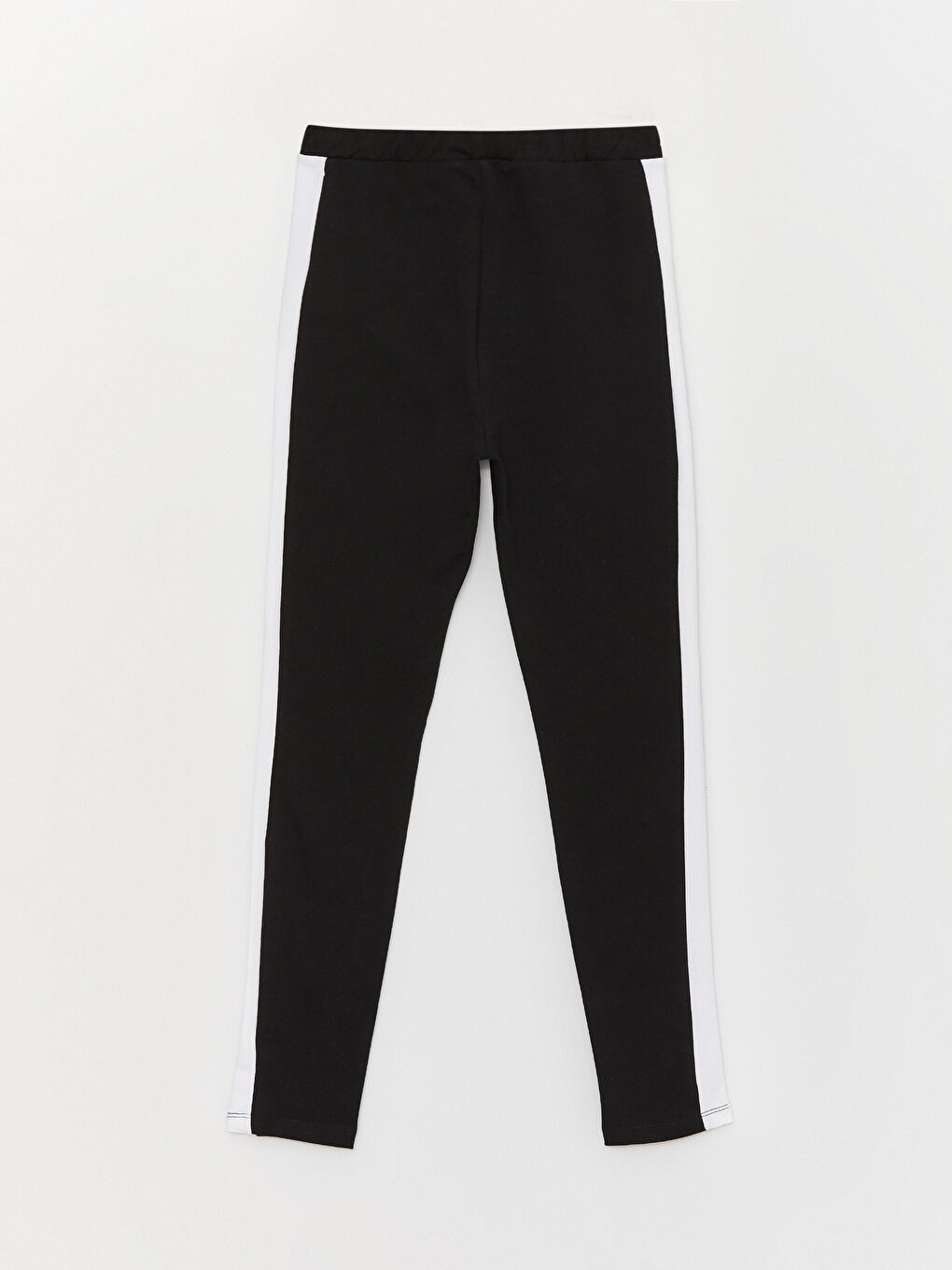 Siyah Beli Lastikli Kız Çocuk Tayt-1