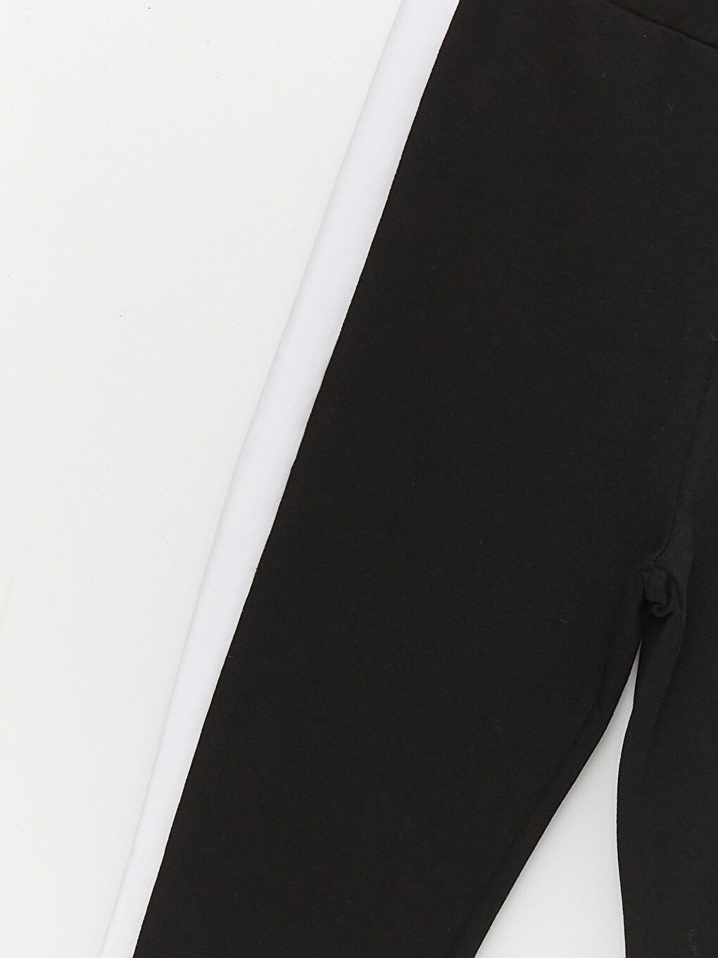 Siyah Beli Lastikli Kız Çocuk Tayt-2