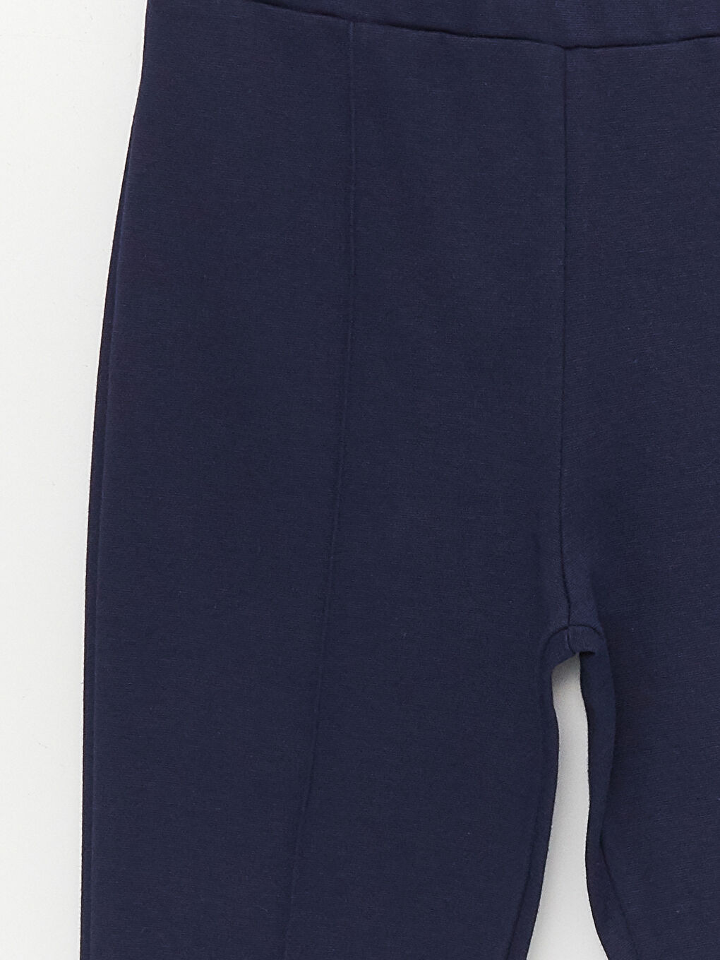 Lacivert Beli Lastikli Basic Kız Çocuk Tayt Pantolon-2
