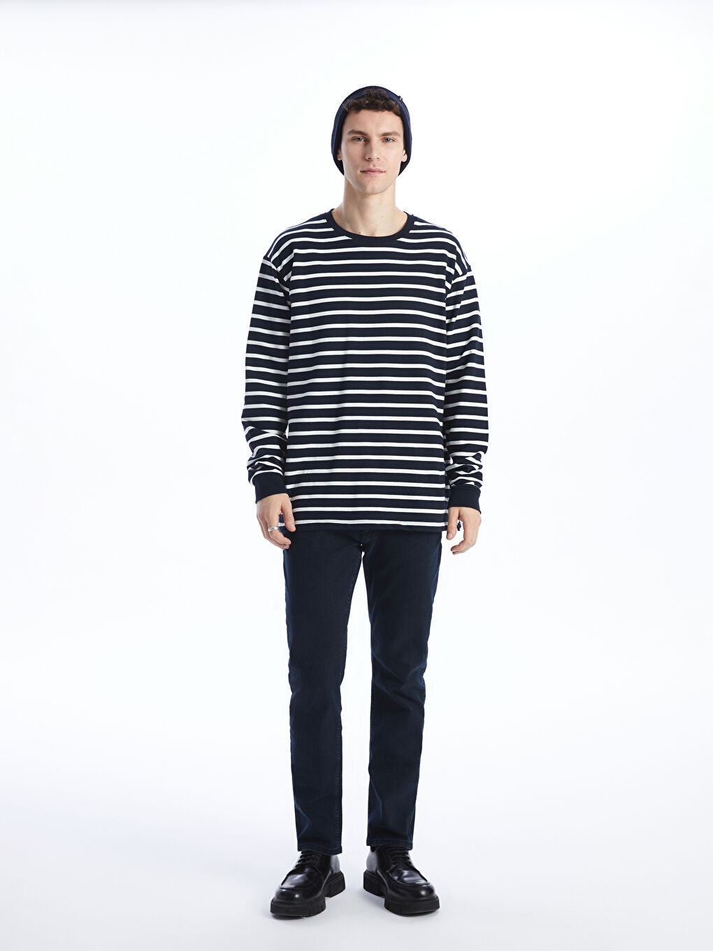 Label Detailed Men's Tricot Beret-1