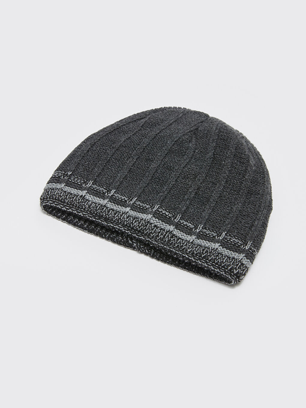 Patterned Men's Tricot Beanie-4