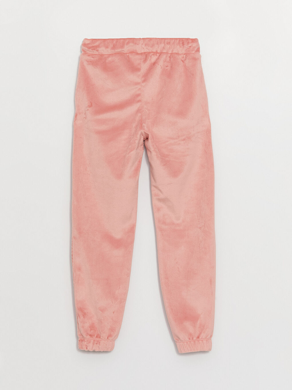 Basic Velvet Girl Jogger Sweatpants With Elastic Waist-2