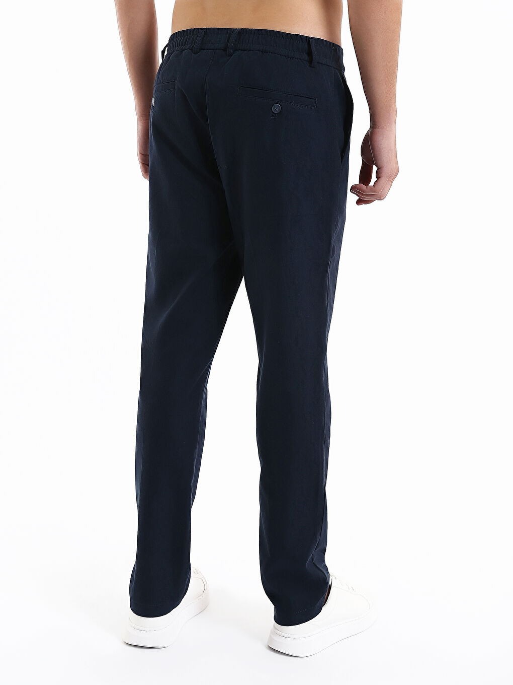 Elastic Back Flexible Men's Trousers-4