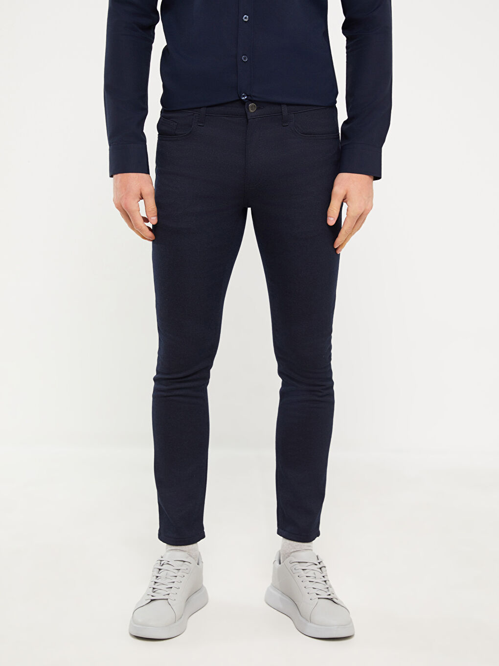 SOUTHBLUE Lacivert Melanj Slim Fit Erkek Pantolon - 3