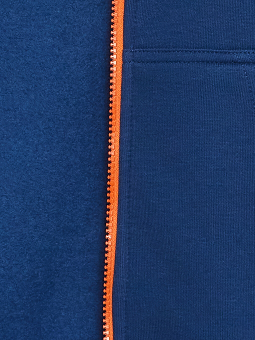 Lacivert Kapüşonlu Basic Uzun Kollu Erkek Çocuk Fermuarlı Sweatshirt-2