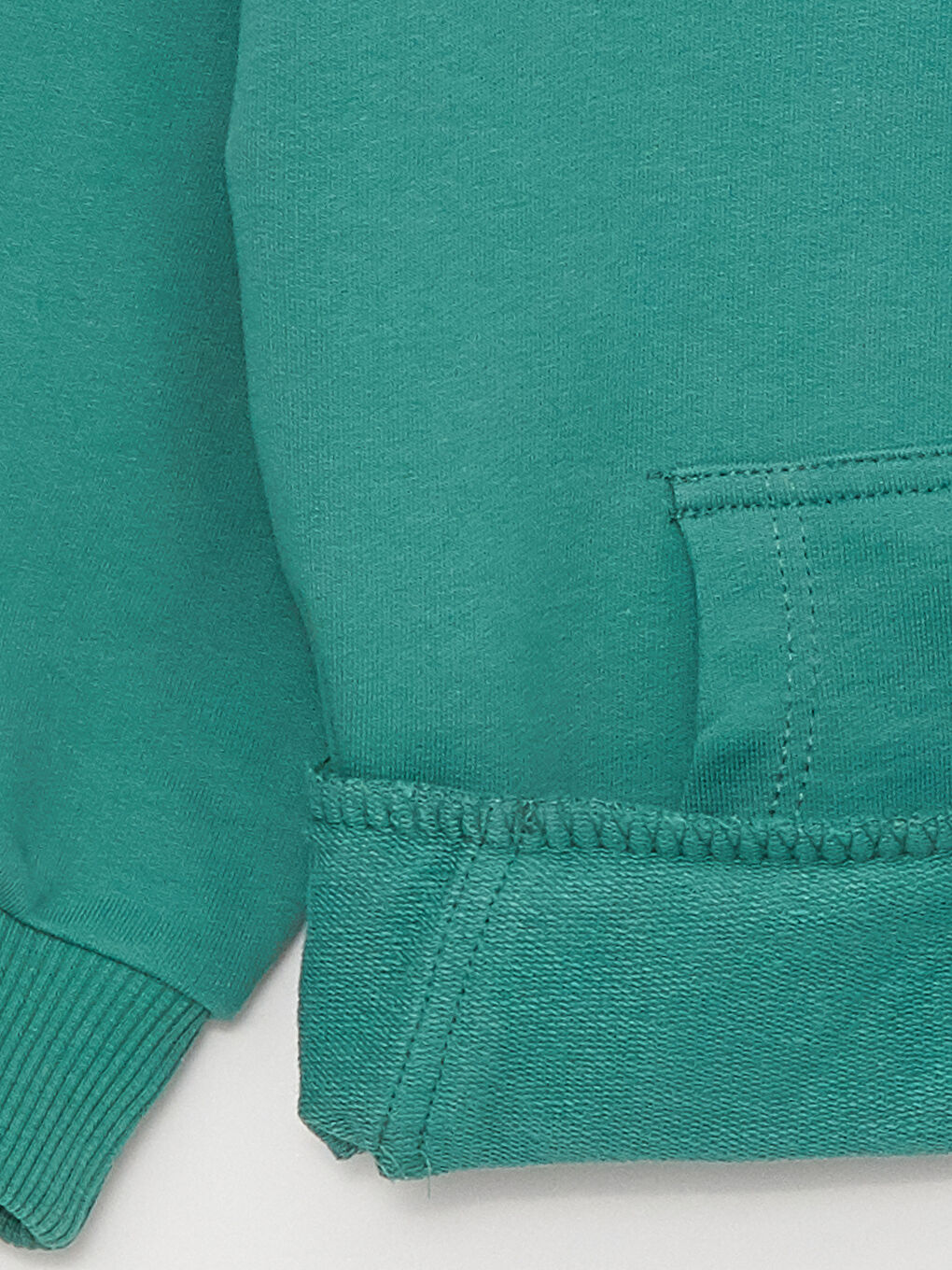 Yeşil Bisiklet Yaka Erkek Bebek Sweatshirt ve Eşofman Alt 2'li-8