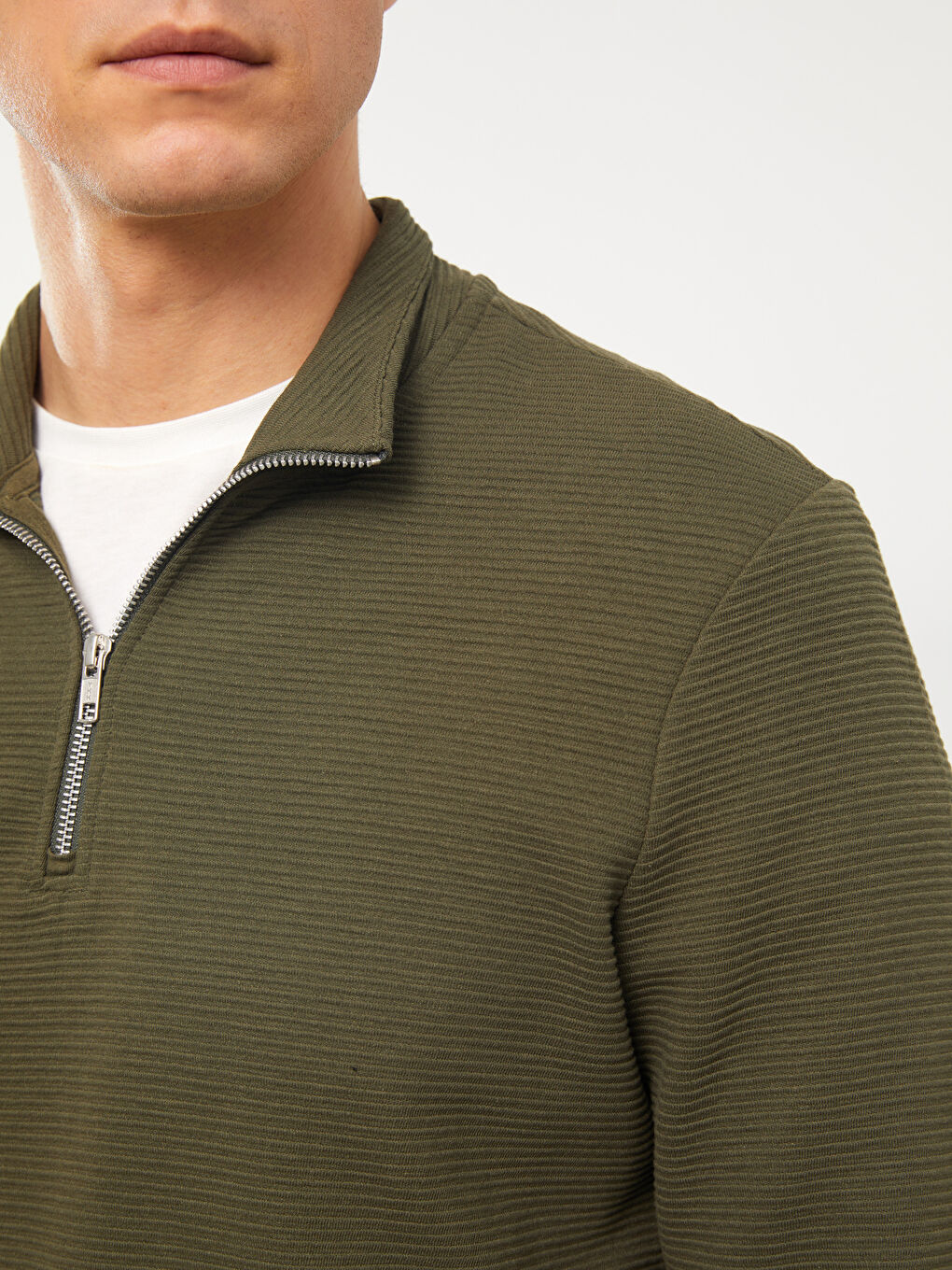 Funnel Neck Men's Sweatshirt-3