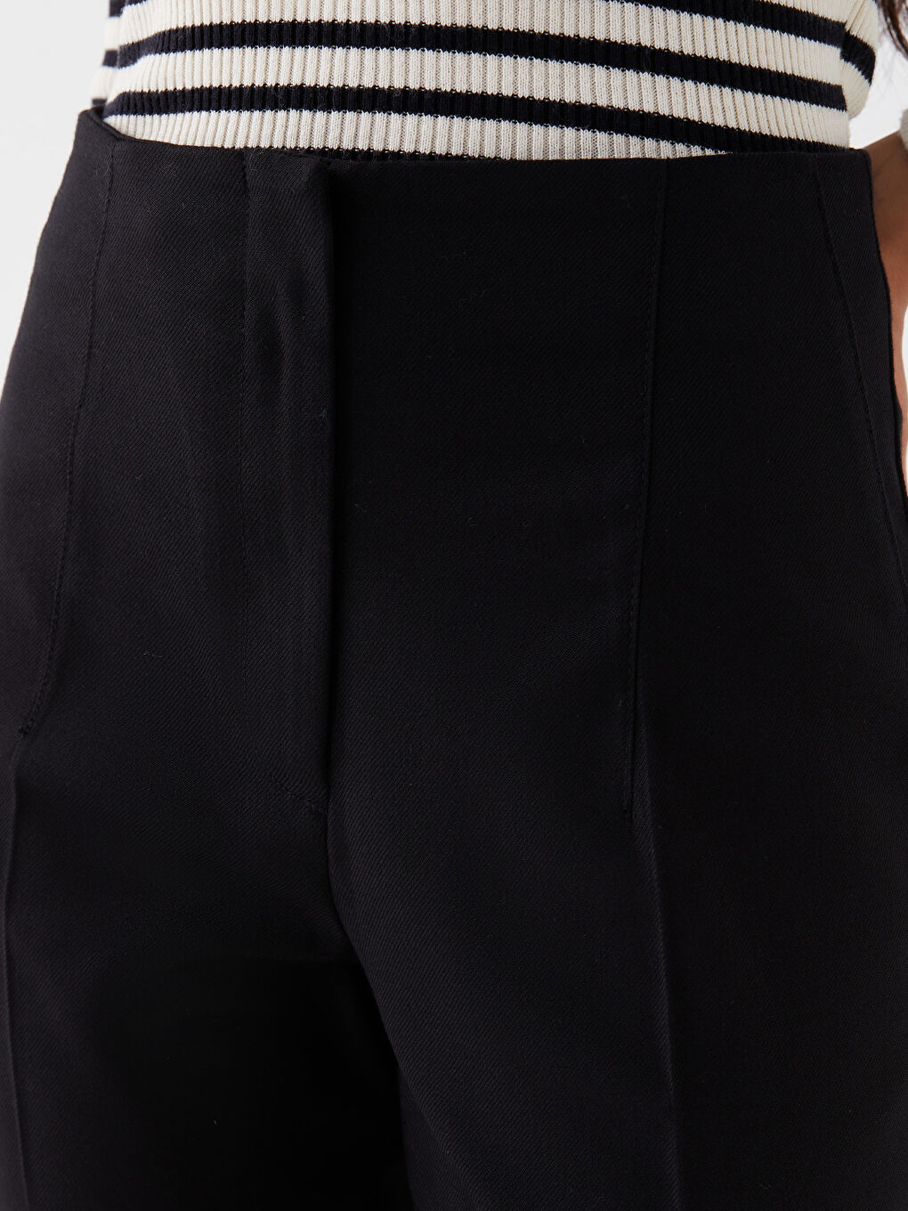 LCW Vision Hoch taillierte Karotten-Passform Hosen für Damen -W37818Z8-CVL