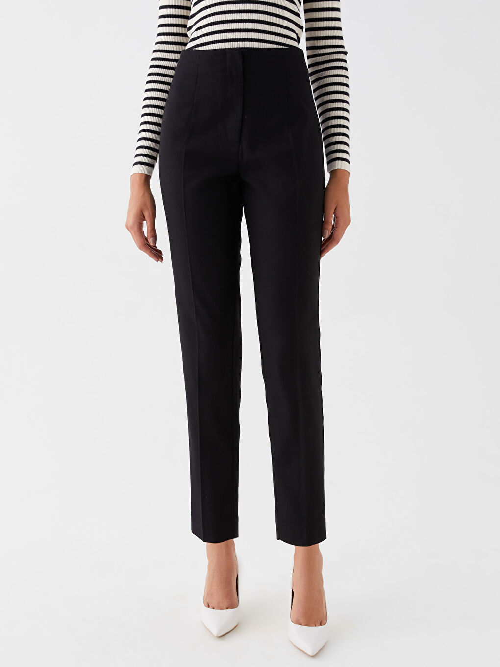 LCW Vision Hoch taillierte Karotten-Passform Hosen für Damen -W37818Z8-CVL