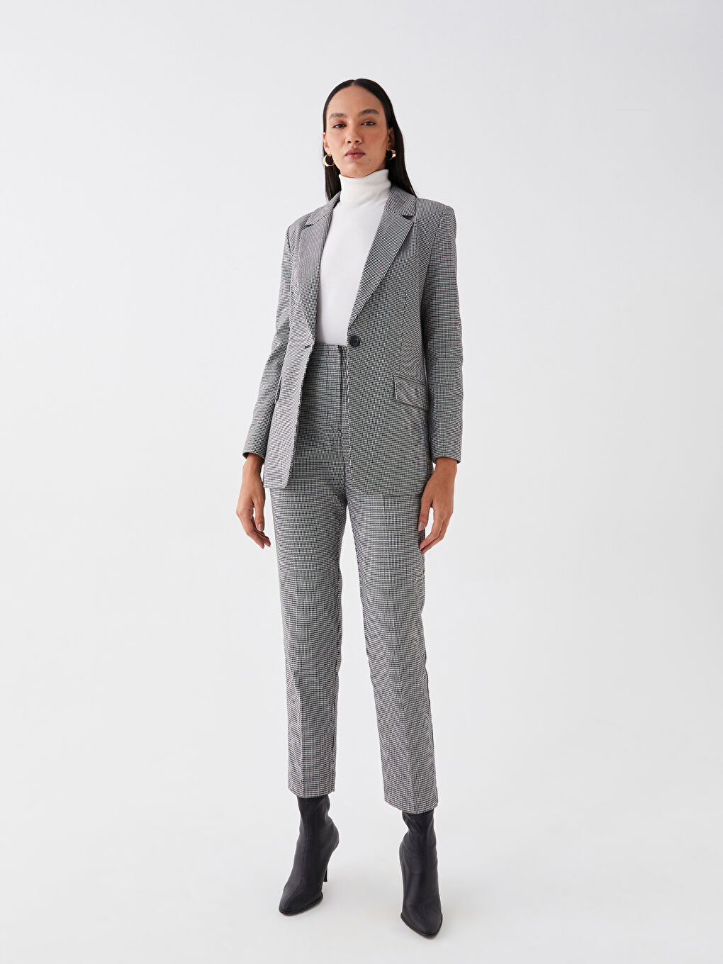 LCW Vision Hoch taillierte Karotten-Passform Hosen für Damen -W37818Z8-LKX