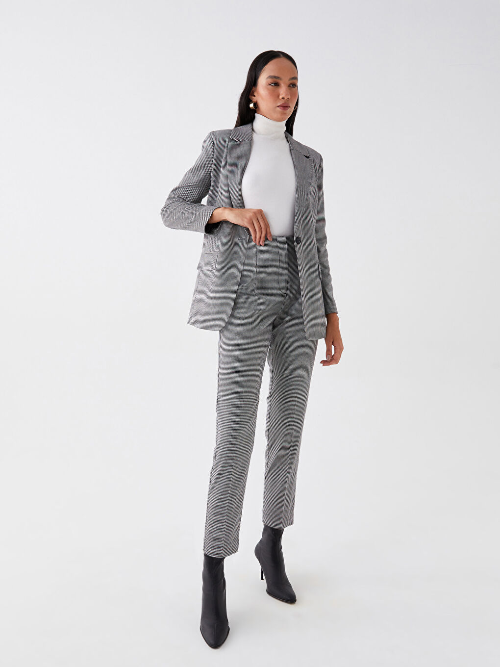 LCW Vision Hoch taillierte Karotten-Passform Hosen für Damen -W37818Z8-LKX
