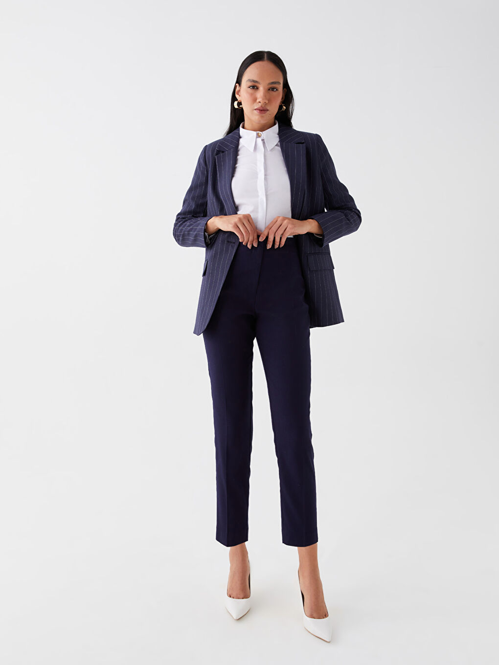LCW Vision High Waist Carrot Cut Women's Trousers -W37818Z8-R3V