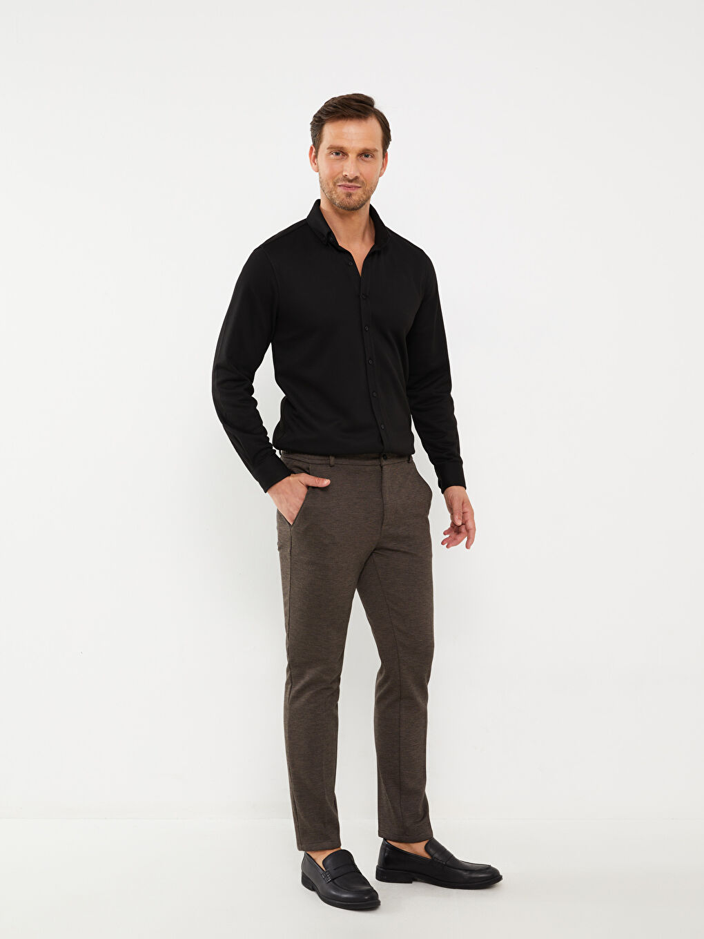 SOUTHBLUE Koyu Bej Slim Fit Erkek Pantolon - 1