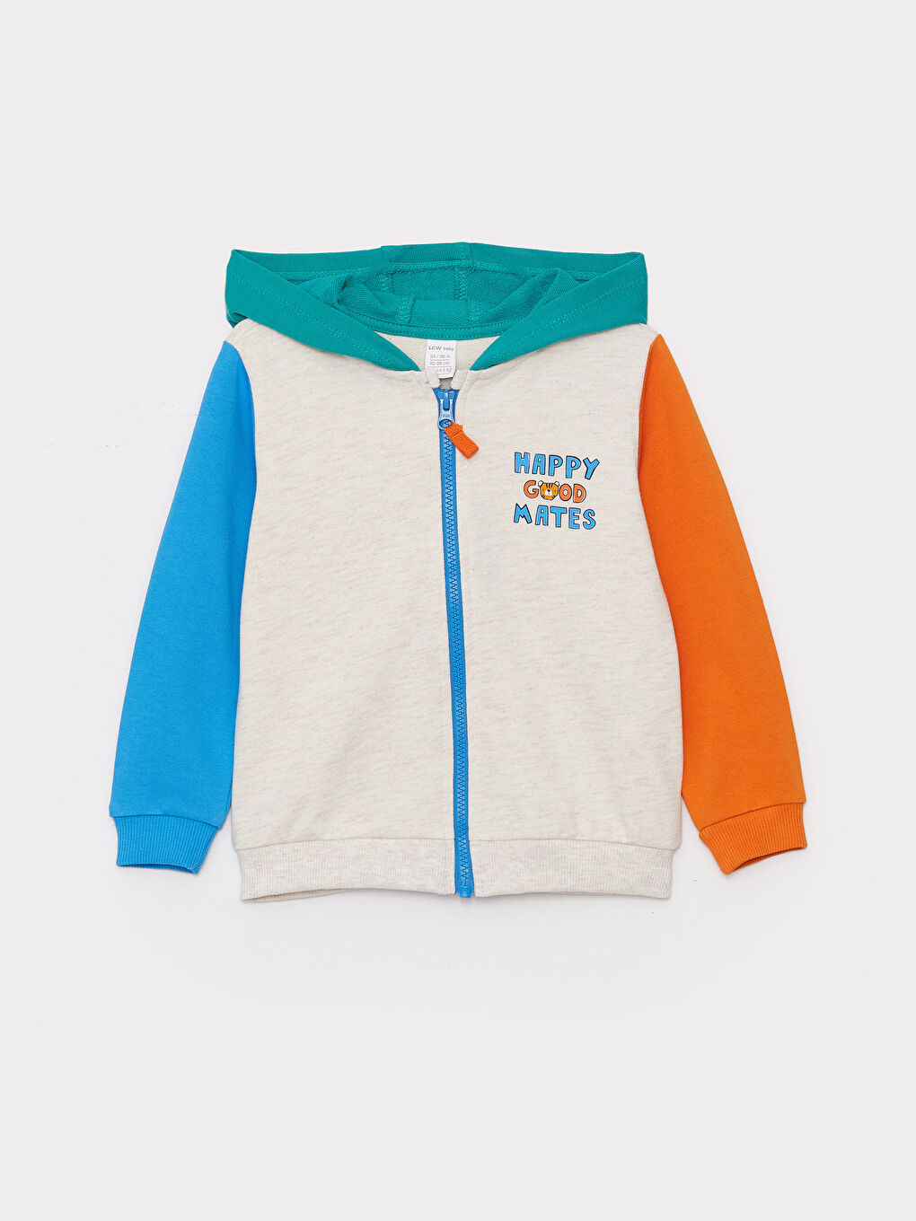 Sweat Zippé À Capuche Et Manches Longues Pour Bébés Garçons-2