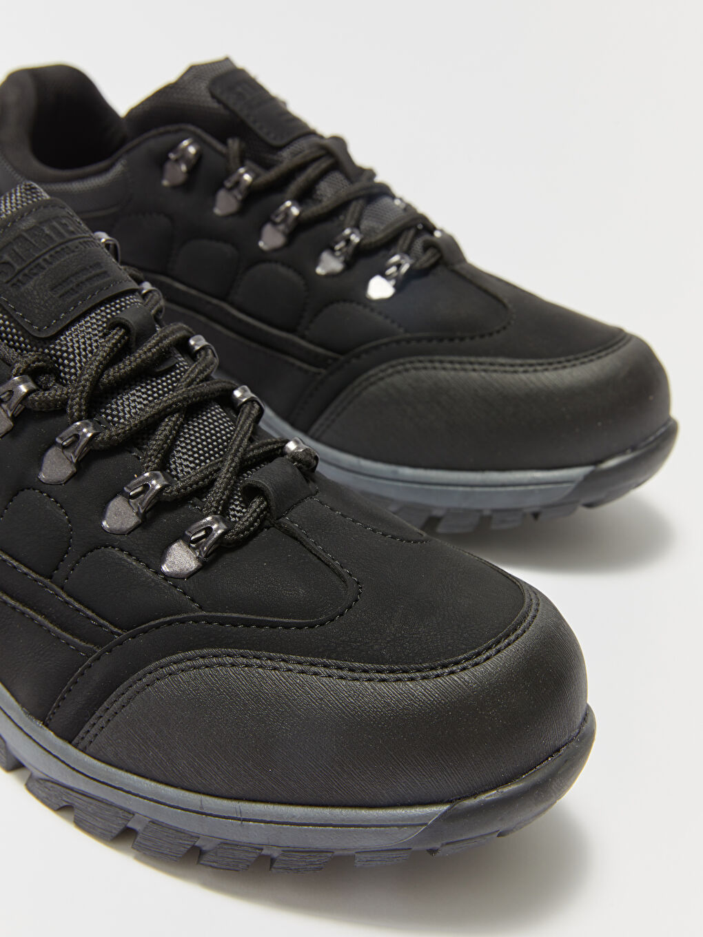 Siyah Bağcıklı Erkek Outdoor Ayakkabı-2