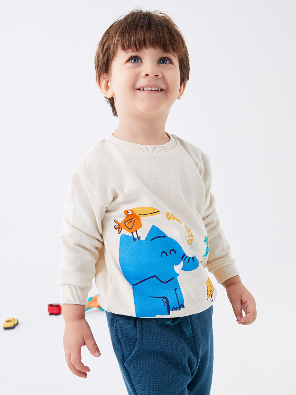 LCW baby Sweat-Shirt Bébé Garçon Imprimé Col Rond -W37942Z1-QVK