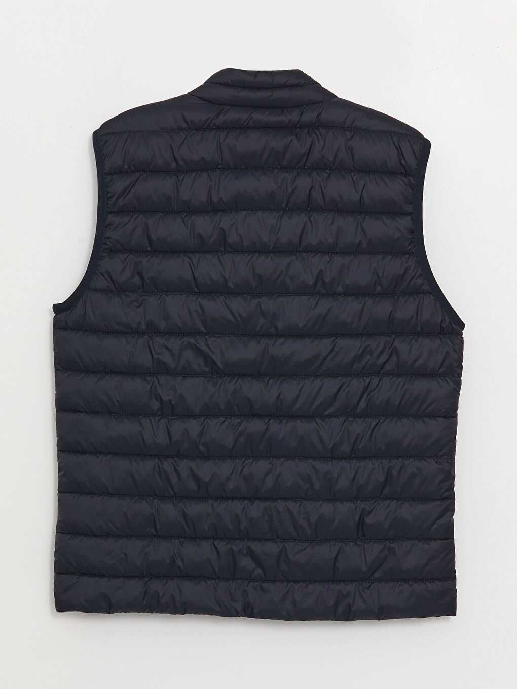 Lacivert Standart Kalıp Dik Yaka Erkek Şişme Yelek-7