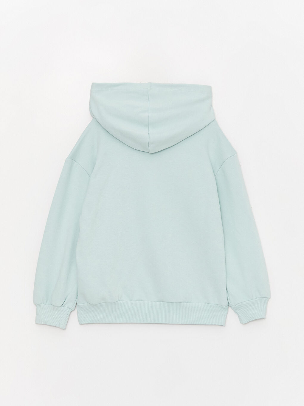 LCW Kids Pastel Yeşil Baskılı Uzun Kollu Kız Çocuk Hoodie - 4