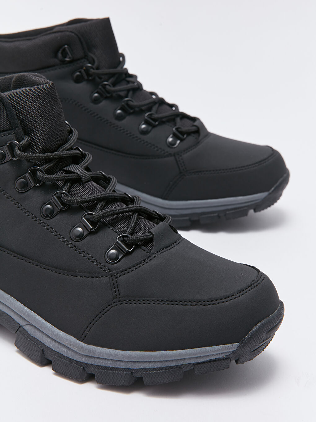 თასმებიანი ხელოვნური ტყავის მამაკაცის ჩექმა-2