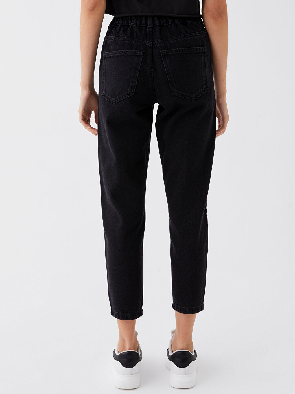 LCW Jeans Elasticated Waist Slouchy Fit Women's Jeans -W38077Z8-327