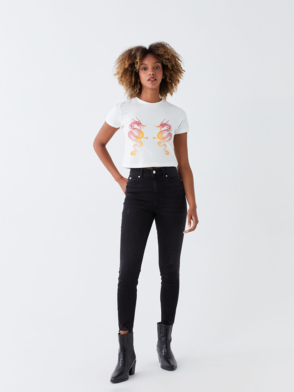 LCW Jeans High Waisted Jupiter Super Skinny Fit Women's Jeans -W38079Z8-327