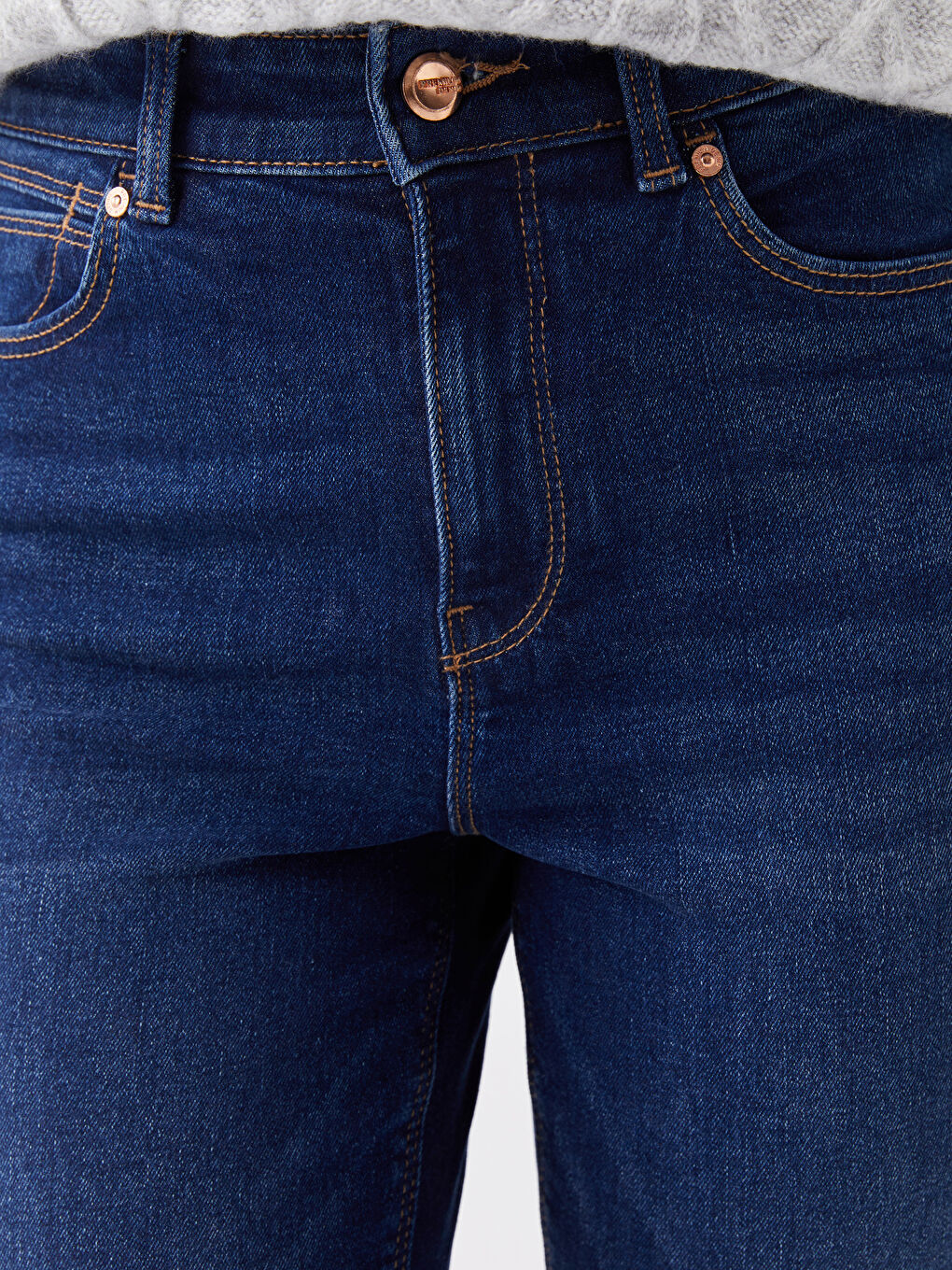 LCW Jeans Jupiter High Waist Super Skinny Ripped Detailed Women's Jean Pants -W38082Z8-309