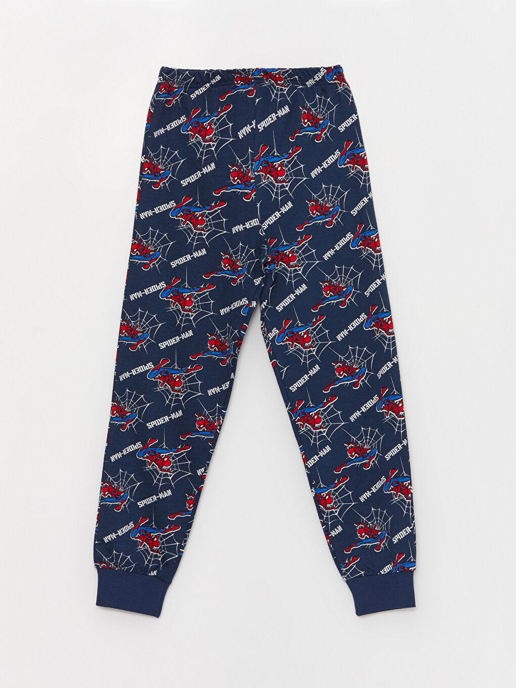 LCW Kids Kırmızı Bisiklet Yaka Spiderman Baskılı Uzun Kollu Erkek Çocuk Pijama Takımı - 4