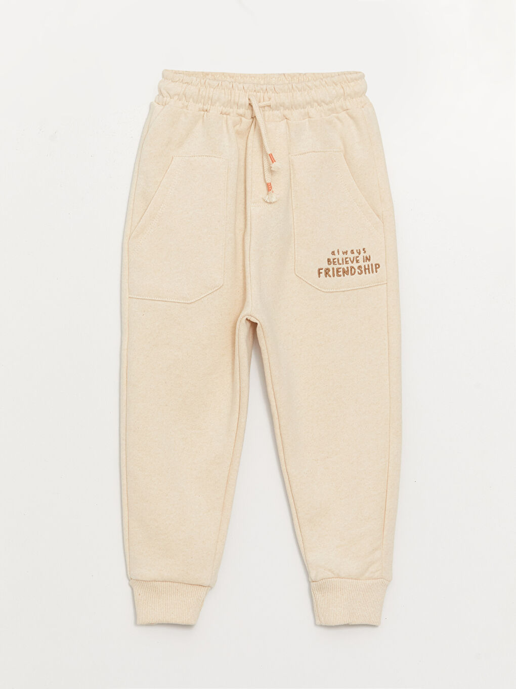 კომფორტული ჭრის საბავშვო სპორტული შარვალი ელასტიური წელით-2