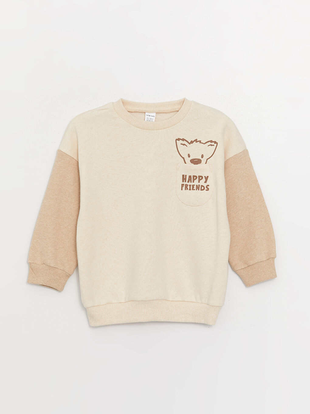 Set de Bluze cu Guler Rotund și Mâneci Lungi Imprimate pentru Bebeluși Băieți și Pantaloni de Trening 2 Bucăți-3