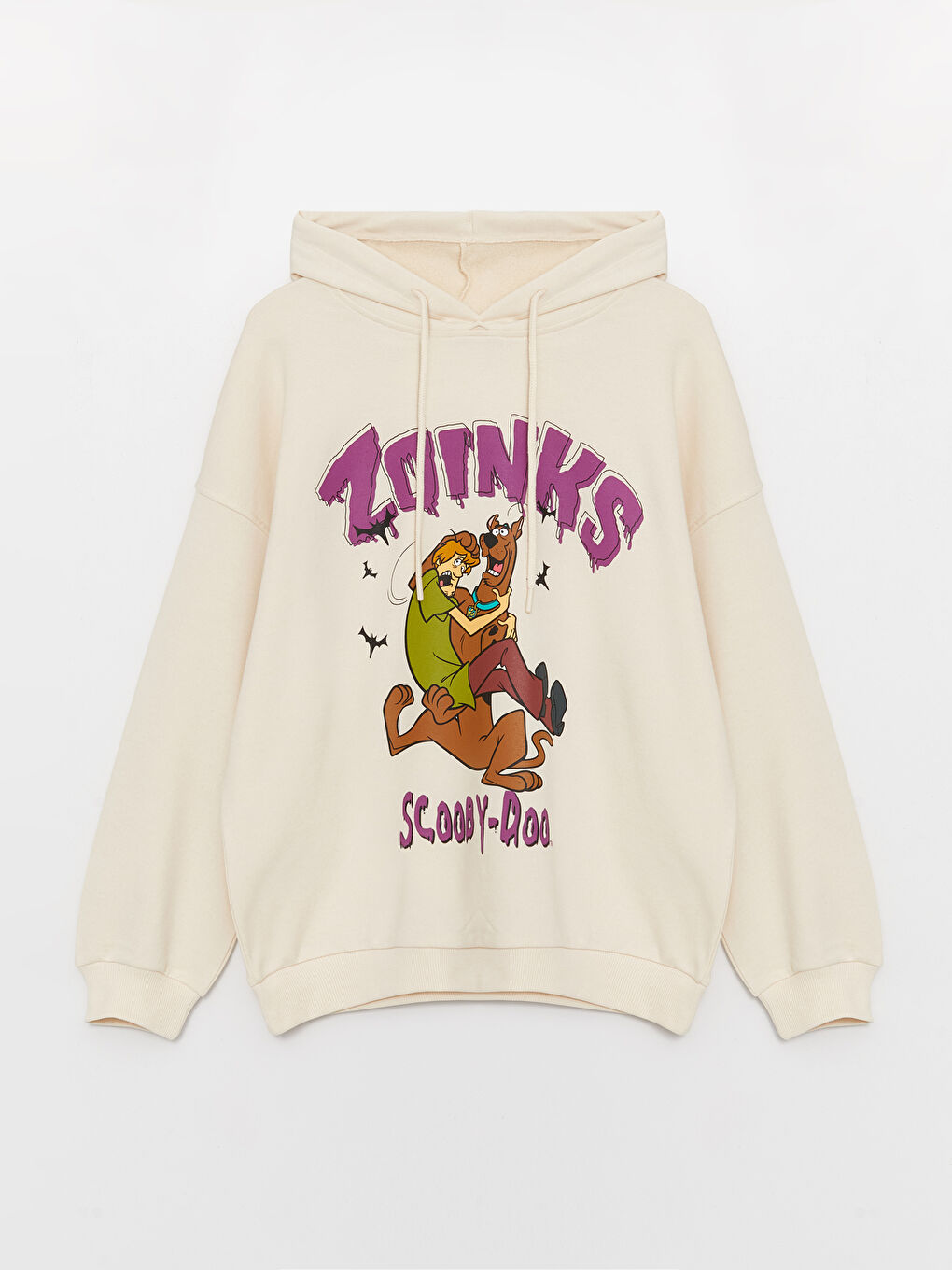 LCW Vision Ten Rengi Scooby Doo Baskılı Uzun Kollu Oversize Kadın Hoodie - 5