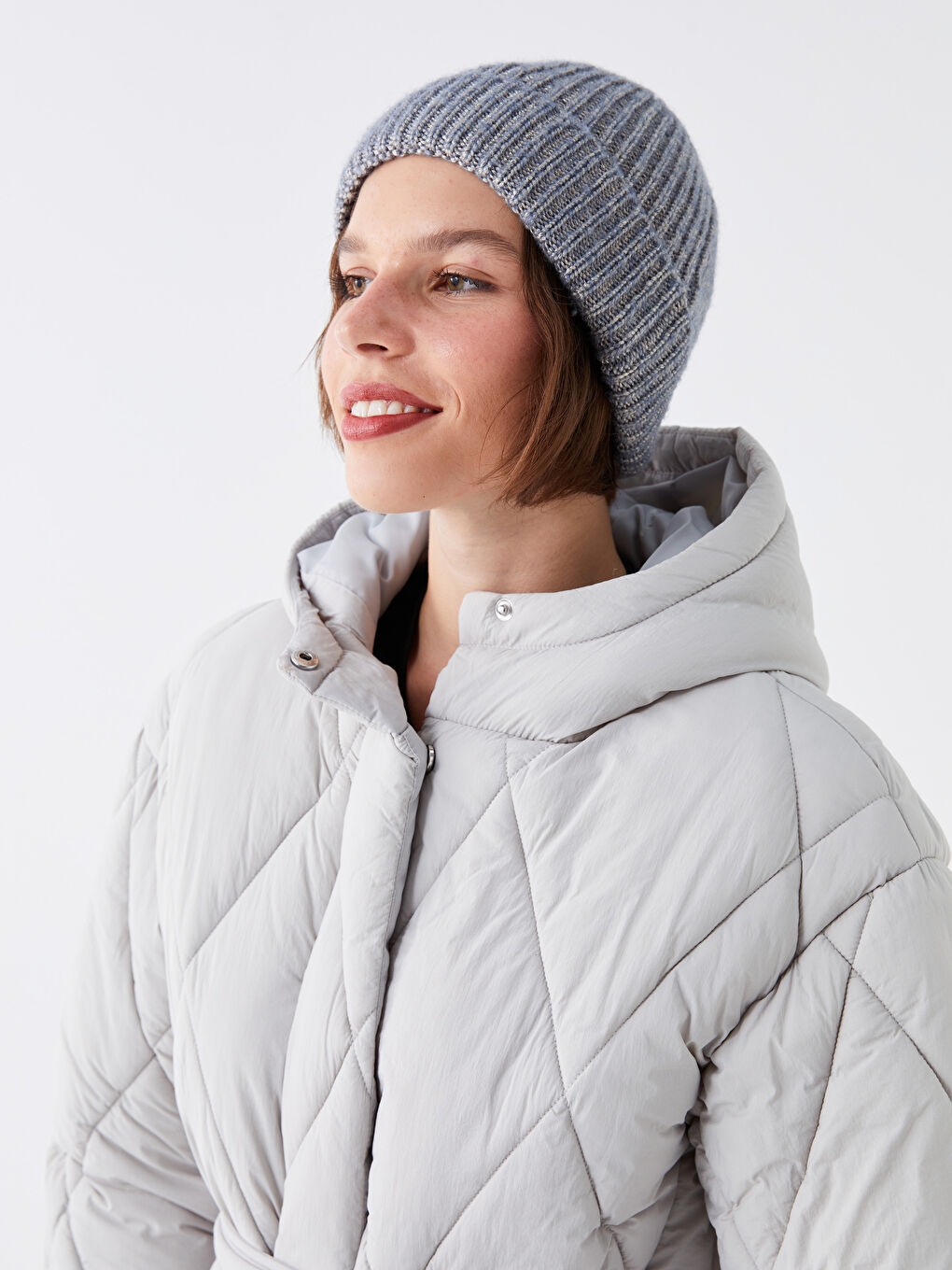 Mavi Triko Kadın Bere-1