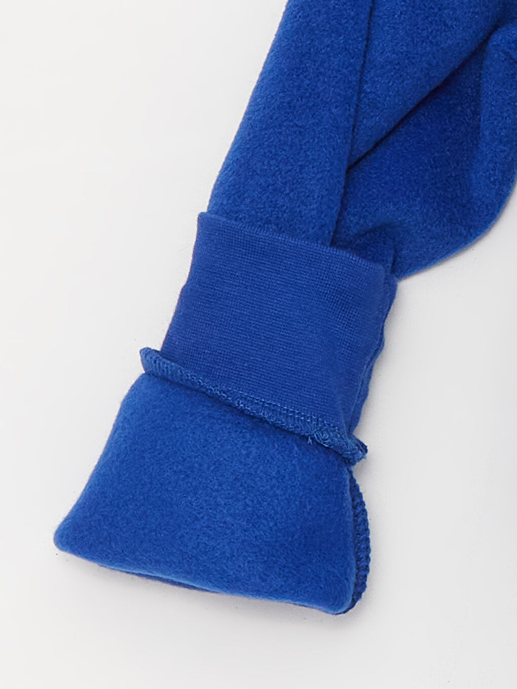 Mavi Bisiklet Yaka Nakışlı Uzun Kollu Polar Erkek Çocuk Pijama Takımı-3