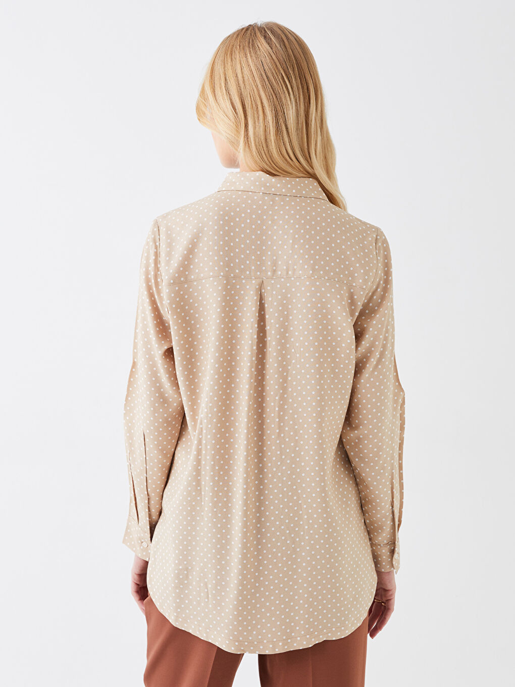 Patterned Long Sleeve Women's Shirt-4