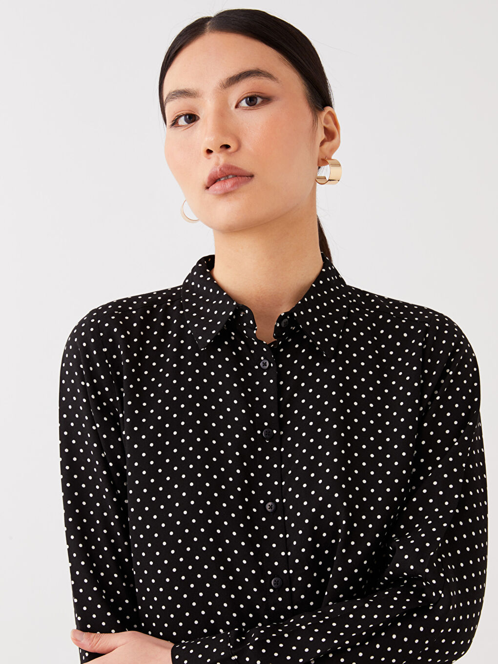 Chemise à Manches Longues Imprimée pour Femmes-2