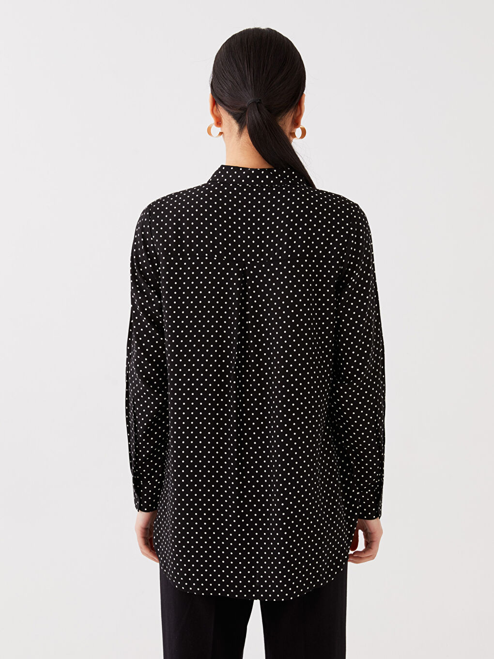 Chemise à Manches Longues Imprimée pour Femmes-4