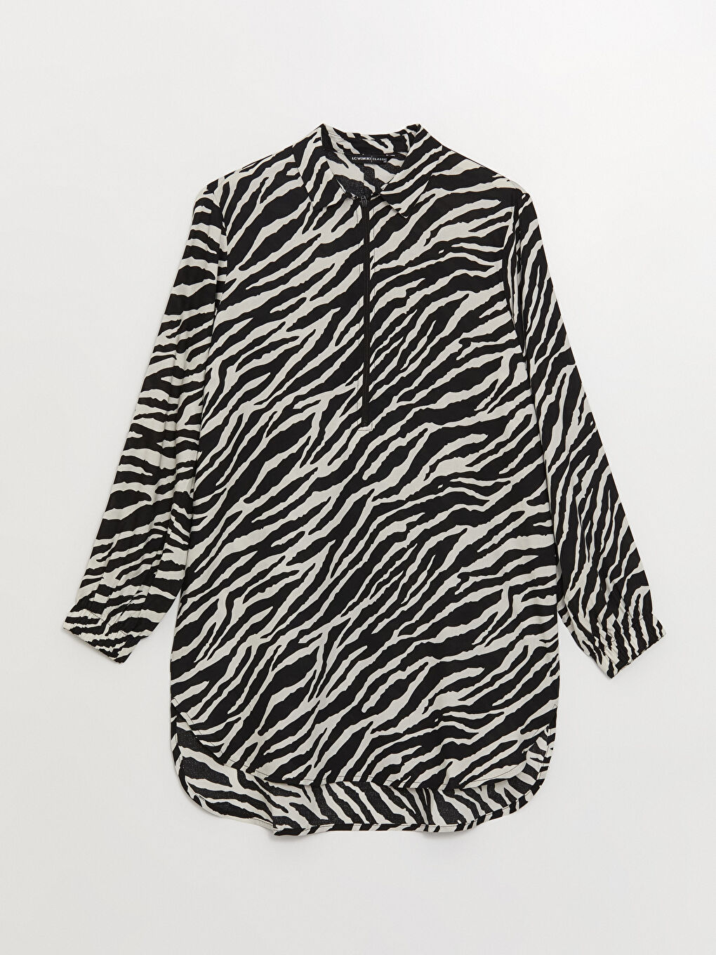 Patterned Women's Shirt Tunic-5