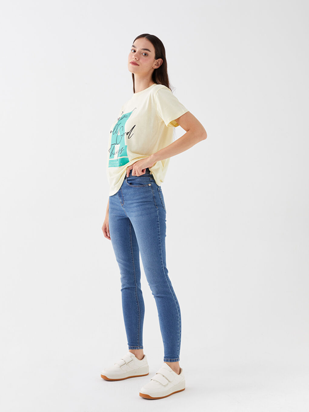 LCW Jeans Jüpiter Süper Skinny Fit Kadın Jean Pantolon -W38471Z8-507