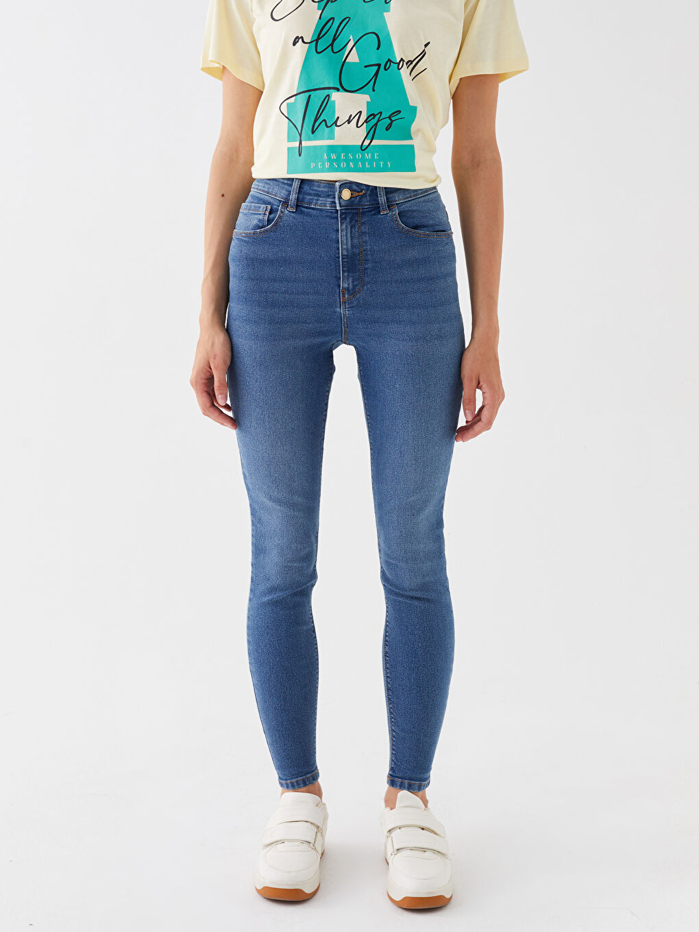 LCW Jeans Jüpiter Süper Skinny Fit Kadın Jean Pantolon -W38471Z8-507