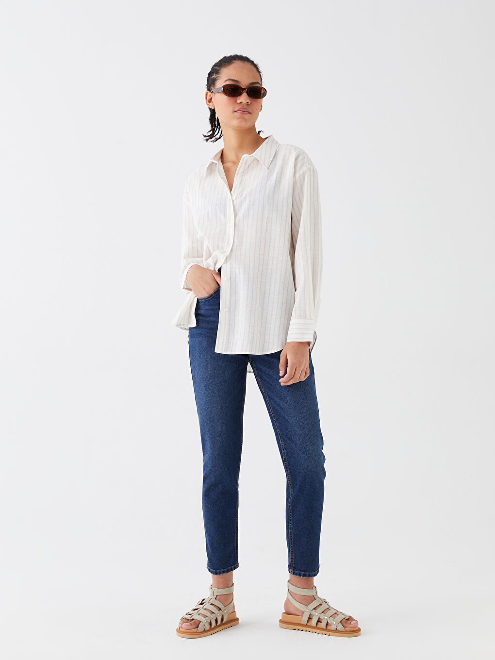 LCW Jeans Schlanke Mama Damen Jeans -W38509Z8-309