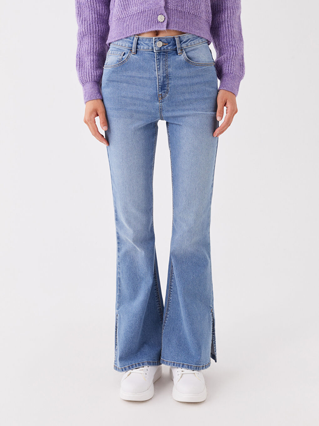 High Waist Mars Flare Women's Jeans-2