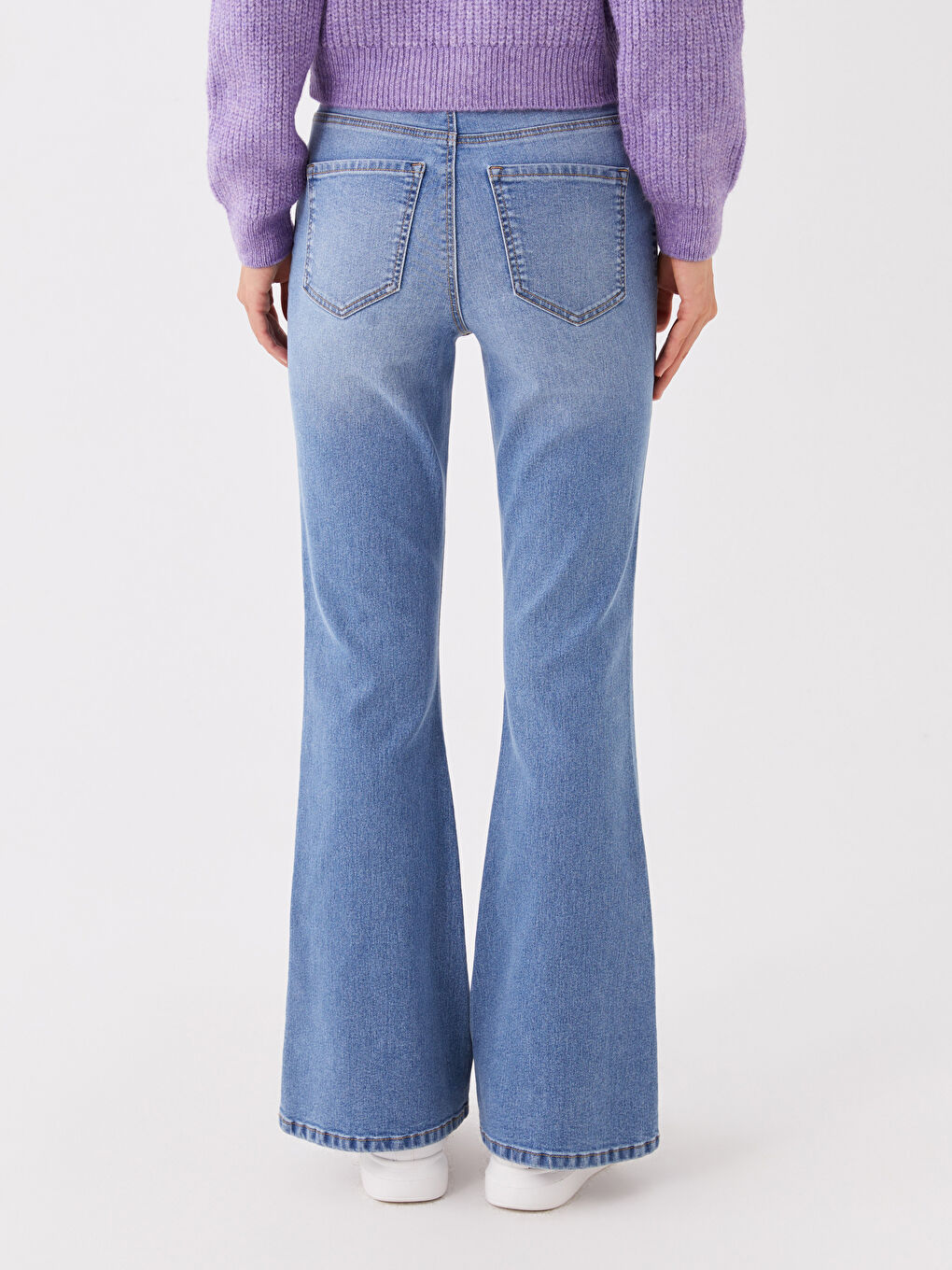 High Waist Mars Flare Women's Jeans-3